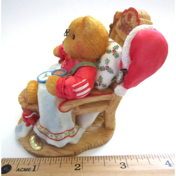 Cherished Teddies -Enesco 1998 Santa (#352713) "A Little Holiday R&R" LE Vintage - Picture 8 of 8